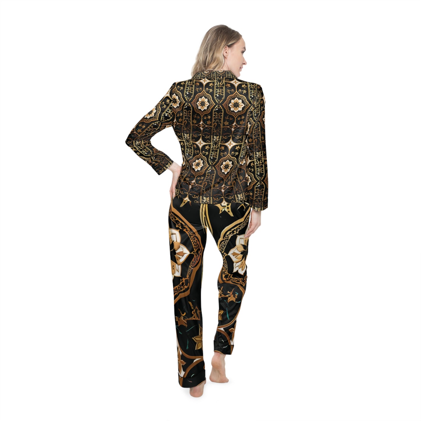 The Goodnight Sweetheart Satin Pajamas Set