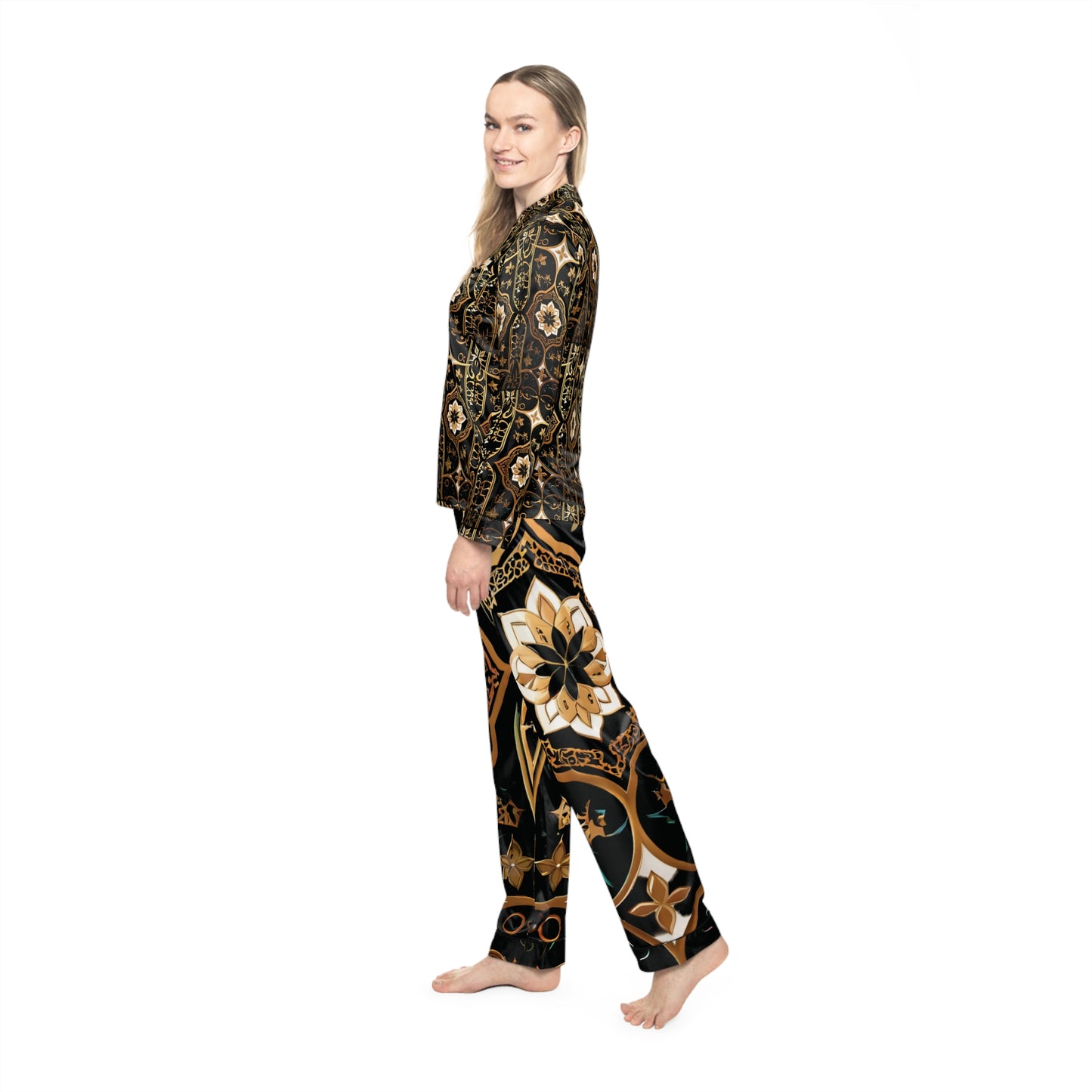 The Goodnight Sweetheart Satin Pajamas Set