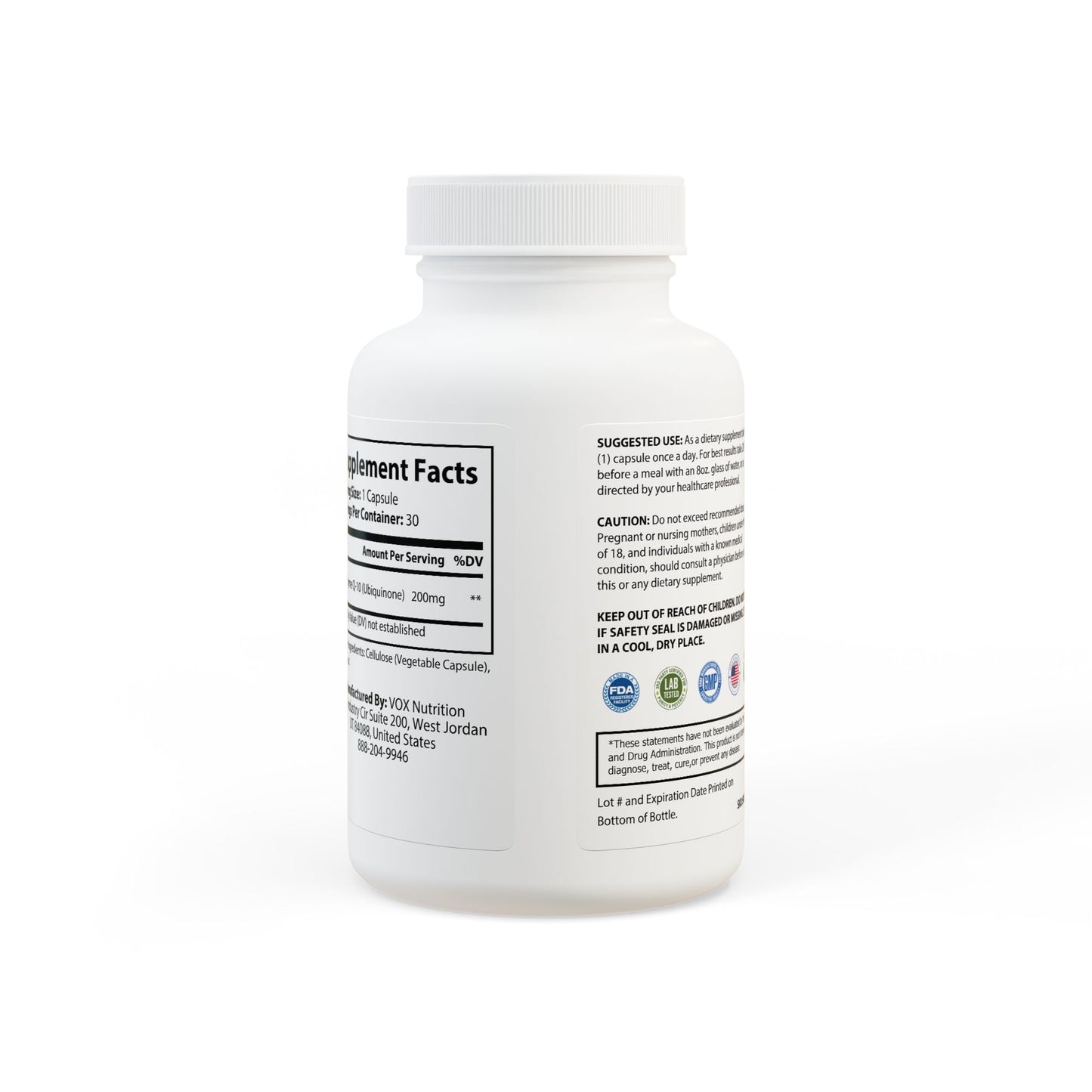 Casaval Marquis's CoQ10 (Ubiquinone) Supplement (30 Capsules)
