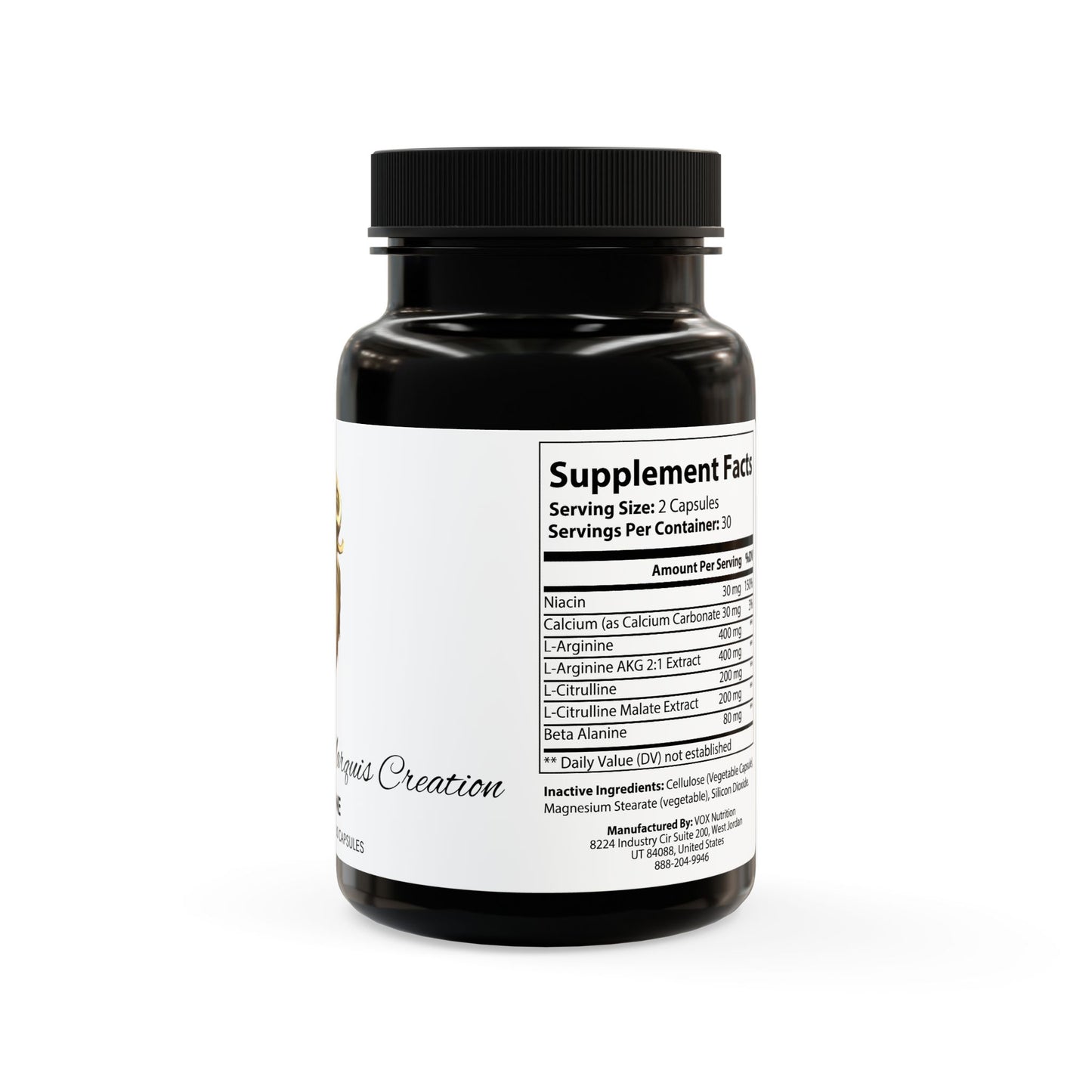 Casaval Marquis's L-Arginine Supplement (60 Capsules)