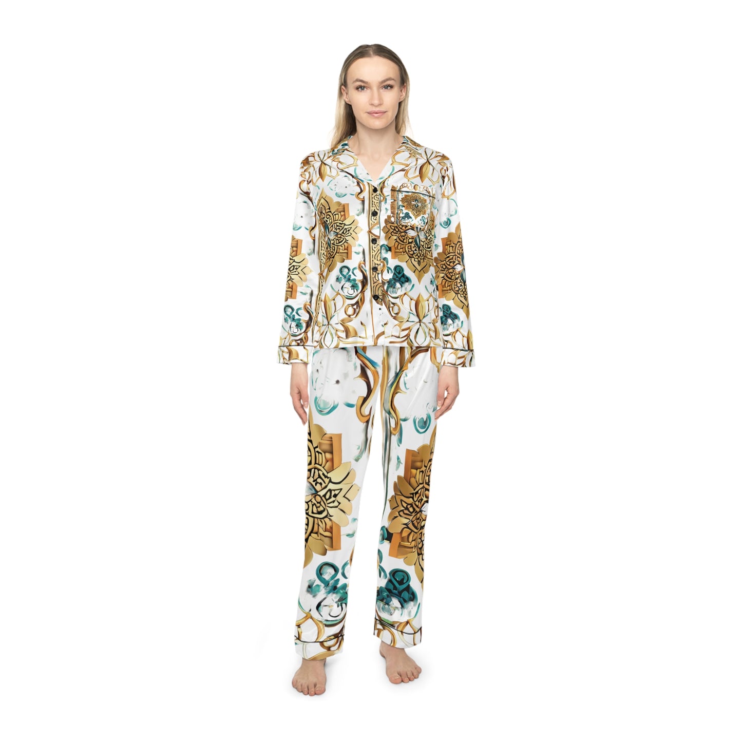 The Goodmorning Baby Satin Pajamas Set